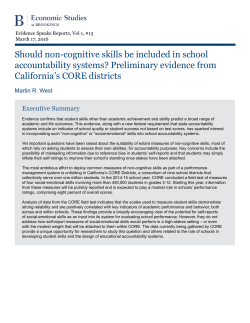 Should non-cognitive skills be included in school accountability