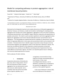 Model for competing pathways in protein