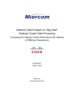 Network Switch Impact on “Big Data”