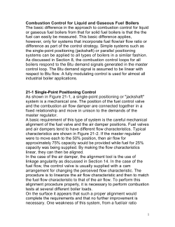 Combustion Control for Liquid and Gaseous Fuel Boilers