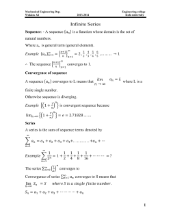 Infinite Series