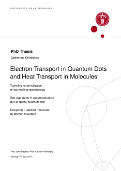 Electron Transport in Quantum Dots and Heat Transport in Molecules