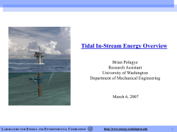 environmental combustion - Puget Sound Tidal Energy