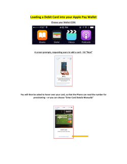 Loading a Debit Card into your Apple Pay Wallet