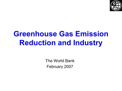 Carbon Finance at the World Bank