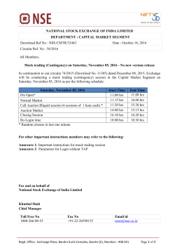 NSE/CMTR/33443 Date : October 18