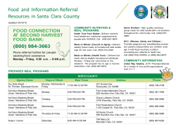SCC and SMC Food Resources Listings_July 2014