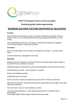 Business success factors