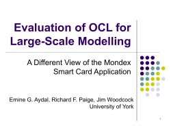 Evaluation of OCL for Large