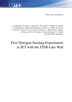 First Nitrogen-Seeding Experiments in JET with the ITER