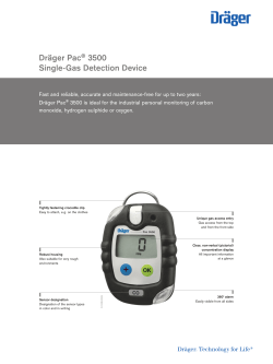 Dr&auml;ger Pac&reg; 3500 Single
