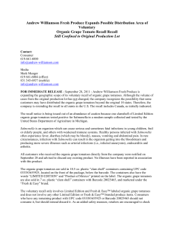 Andrew Williamson Fresh Produce Expands Possible Distribution