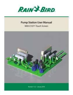 Pump Station User Manual