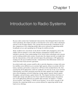Introduction to Radio Systems