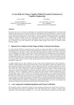 A Case Study for Using a Cognitive Model of Learned Carelessness