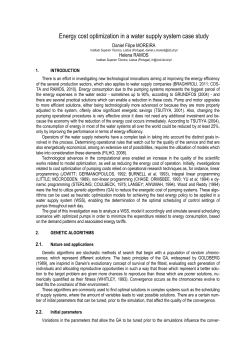 Energy cost optimization in a water supply system case study