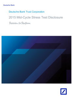 2015 Mid-Cycle Stress Test Disclosure