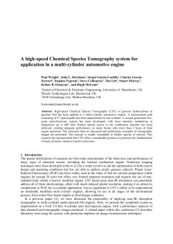 A high-speed Chemical Species Tomography system for