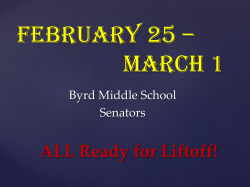 Byrd Middle PTA Italian Dinner Join us for a fun night