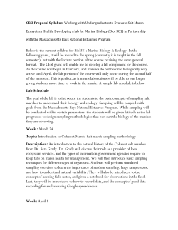 BIOL 381 syllabus - UMass Boston Blogs