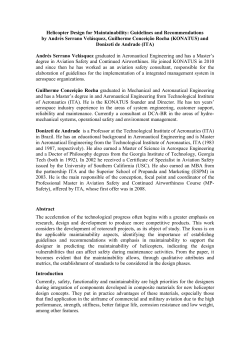 Helicopter Design for Maintainability