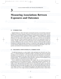 Measuring Associations Between Exposures and Outcomes