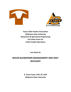 boiler blowdown management and heat recovery