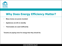 Energy Efficiency Drivers - Stafford Borough Council