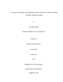 factors that impede the formation of basic scientific concepts during