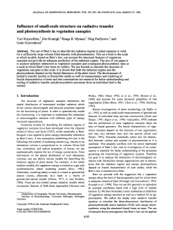 Influence of smallscale structure on radiative transfer and