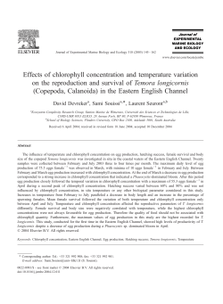 Effects of chlorophyll concentration and