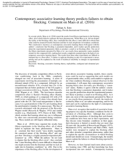 Contemporary associative learning theory predicts failures to obtain
