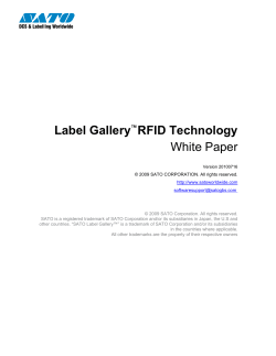 Label Gallery RFID Technology