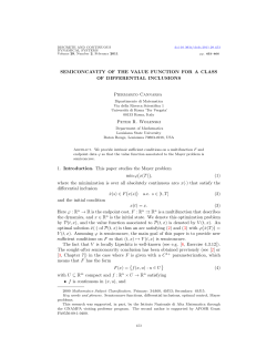 SEMICONCAVITY OF THE VALUE FUNCTION FOR A CLASS OF
