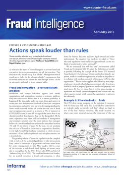 Actions speak louder than rules