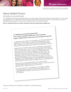 About Added Choice: Information for your pharmacist