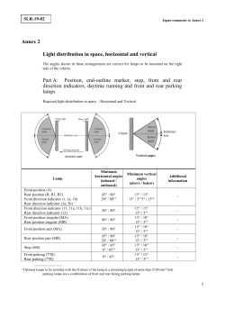 Format for UN Regulation