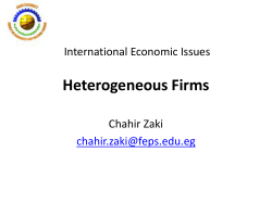 Heterogeneous Firms