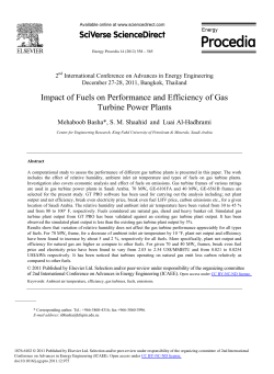 Impact of Fuels on Performance and Efficiency of Gas Turbine