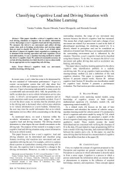 Classifying Cognitive Load and Driving Situation with Machine