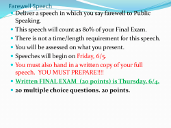 Aim: How can we begin planning a speech to entertain? Do Now