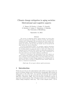 Climate change mitigation in aging societies