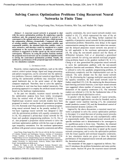 Solving Convex Optimization Problems Using Recurrent Neural