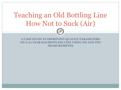 Teaching an Old Bottling Line How Not to Suck (Air)