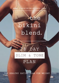28 day plan - The Bikini Blend