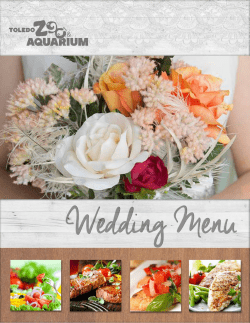 Open the Wedding Menu