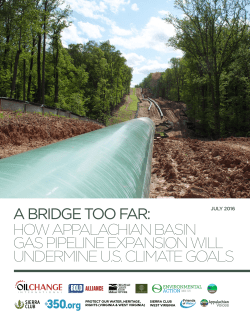 a bridge too far: how appalachian basin gas pipeline expansion will