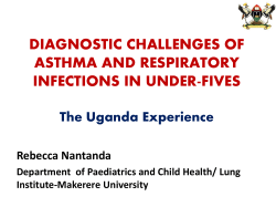 Asthma and respiratory infections among under