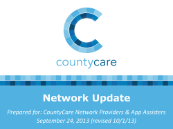 CountyCare - Board Update