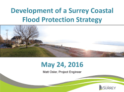 Development of a Surrey Coastal Flood Protection Strategy May 24